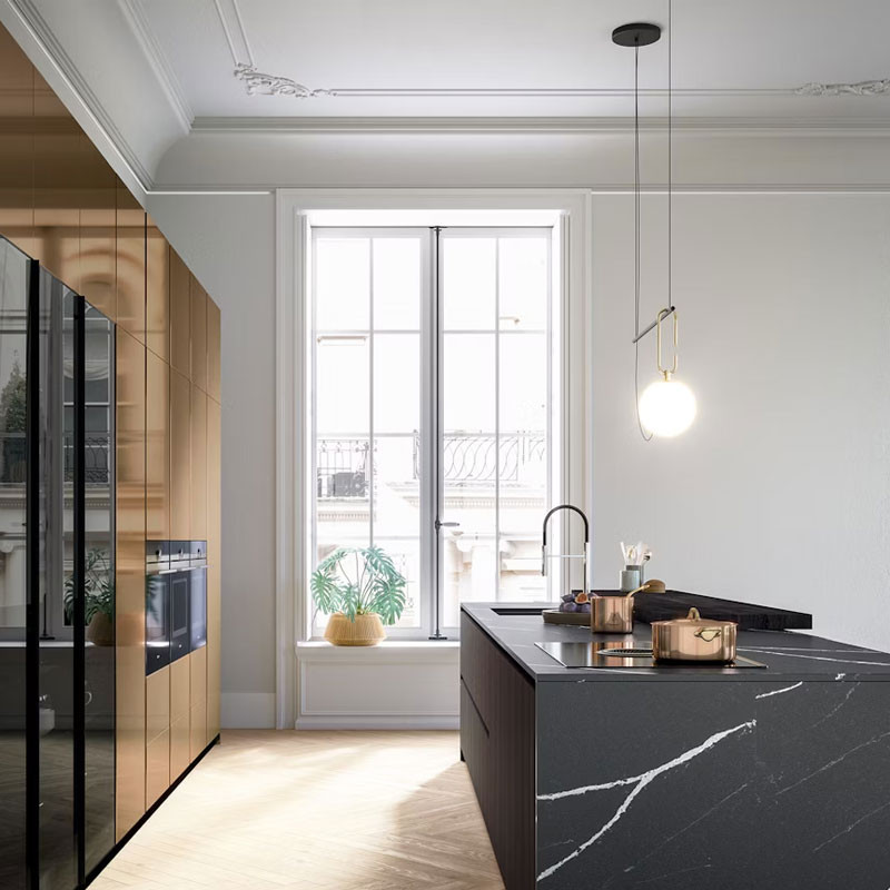 Plan de travail en Quartz Silestone® Eternal Marquina